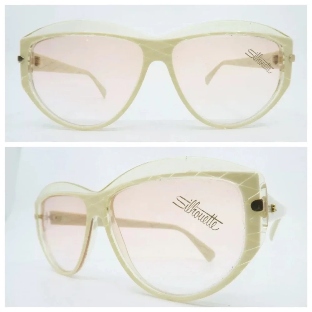 1980’s Cream‎ Silhouette Sunglasses, Deadstock/Unworn, Mod 1228, Made in Austria